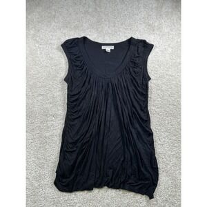 Kenar Womens S Sleeveless Pleated Tunic Top Lightweight Blouse WhimsiGoth Witchy